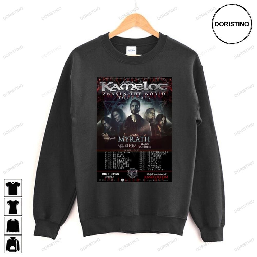 Awken The World Tour 2023 Kamelot Limited Edition T-shirts